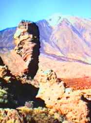 Roques de Garcia, Pic de Teide au loin.